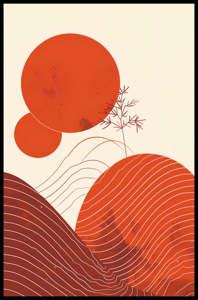 Plakat 53x81cm Ciepło Czerwieni zdjęcie 2