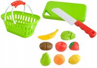 KOSZYK Z OWOCAMI ZESTAW DO UZUPEŁNIENIA KUCHNI NA RZEPY DO KROJENIA NÓŻ