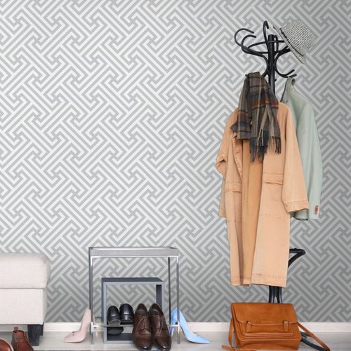 Tapeta Do Przedpokoju Wzór GEOMETRYCZNY Styl Retro na Arena.pl