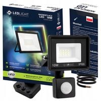 HALOGEN LED Z CZUJNIKIEM RUCHU 10W LAMPA Reflektor Naświetlacz