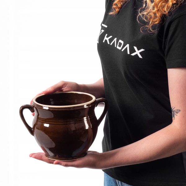 Kadax Garnek Kamionkowy do Kiszenia Kapusty 2L zdjęcie 2