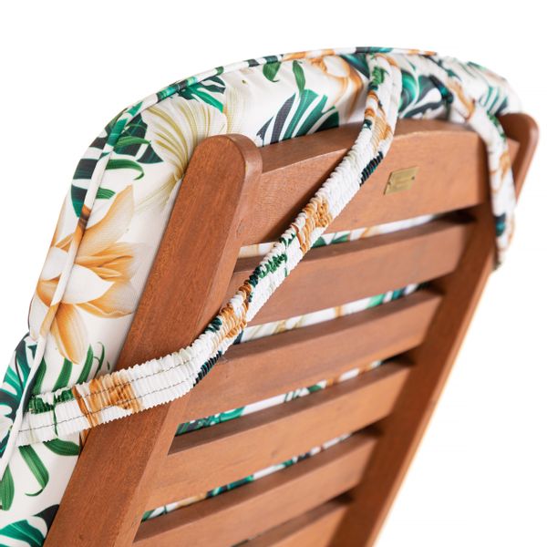 Poduszka AMELIA na długi leżak ogrodowy plażowy, materac 185x60x6cm zdjęcie 12