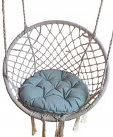 Poduszka 65cm Fotel wiszący huśtawka Bocianie Gniazdo OGRÓD welur MIĘTOWA