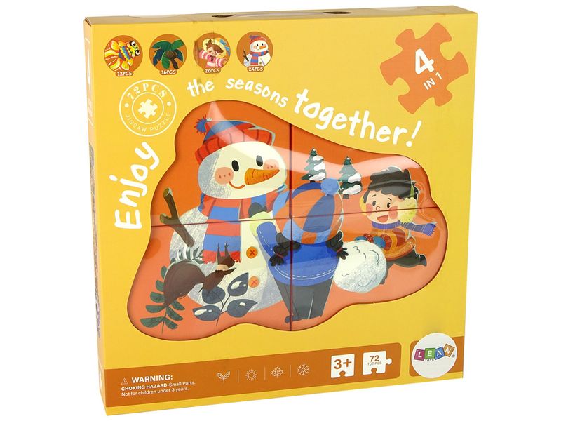 Puzzle 4 w 1 Cztery Pory Roku zdjęcie 3