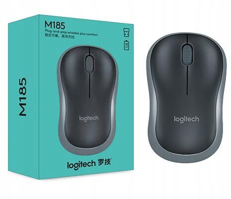MYSZ BEZPRZEWODOWA LOGITECH M185 SZARA na Arena.pl