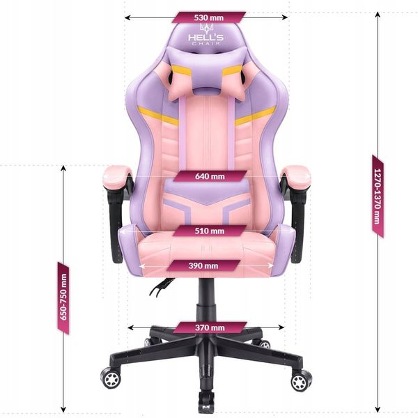 FOTEL GAMINGOWY DLA GRACZA BIUROWY HELL'S zdjęcie 2