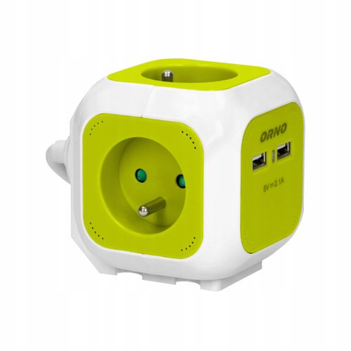 2 x Przedłużacz Kostka Cube 4 Gniazda 2 USB Listwa na Arena.pl