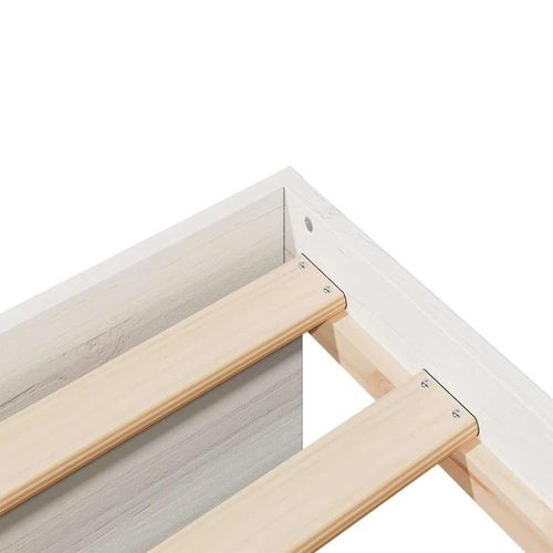 Łóżko dzienne z materacem, białe, 90x200 cm, drewno sosnowe na Arena.pl