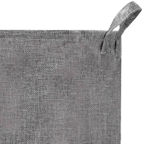 Kosz na pranie 81 L pojemnik z uszami szary na Arena.pl