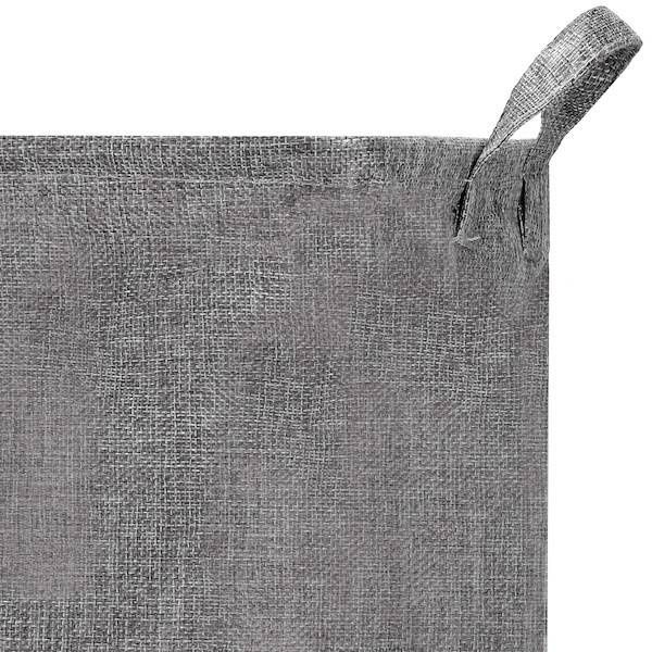 Kosz na pranie 81 L pojemnik z uszami szary zdjęcie 5