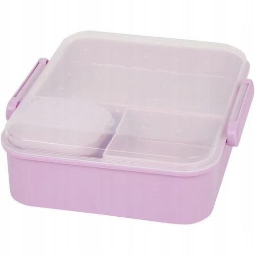 LUNCH BOX PRZEGRÓDKI POJEMNIK ŚNIADANIÓWKA DUŻA 2900ml Z ZAMKNIĘCIEM na Arena.pl