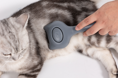 Grzebień do pielęgnacji kota szary ABS 19,2×8,5×4,4cm UNIQ PETS na Arena.pl