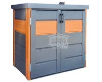 Zabudowa koszy na śmieci wiata obudowa kubłów 120x65x110 cm 2x120L GP509