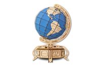 EWA Drewniane Puzzle 3D Niebieski Globus