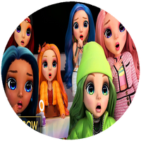 Opłatek na tort Rainbow High