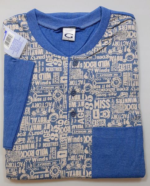 Polska Męska piżama pidżama krótka L bawełna zdjęcie 2