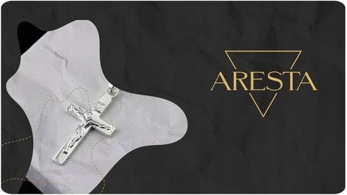 ŁAŃCUSZEK Z KRZYŻYKIEM KRZYŻ SREBRNY 925 DŁUGOŚĆ 55cm SPLOT GUCCI PUDEŁKO na Arena.pl