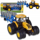 TRAKTOR CIĄGNIK MASZYNA ROLNICZ PŁUG FARMER ZABAWKA NAPĘD ŚWIATŁO DŹWIĘK