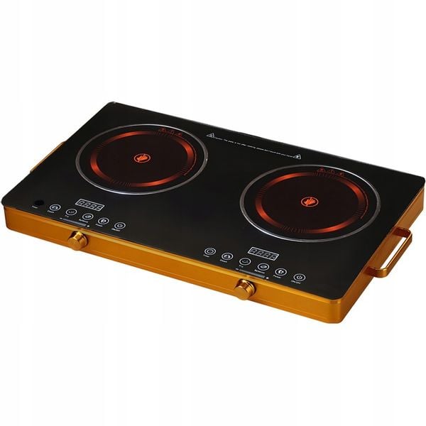 KUCHENKA PŁYTA GRZEWCZA PODWÓJNA DWUPALNIKOWA PRZENOŚNA 4000W ELEKTRYCZNA zdjęcie 1