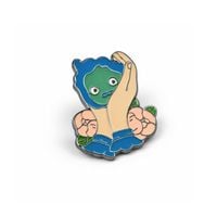 Blue Calcifer | 4 cm | Metal | Przypinka | Howl's Moving Castle