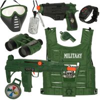 KX3227 Zestaw wojskowy stroj kamizelka karabin lo
