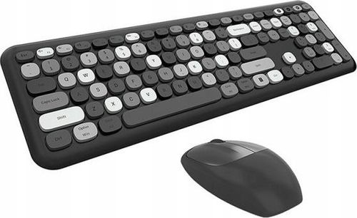Bezprzewodowy zestaw klawiatura + myszka MOFII 666 2.4G (czarny) na Arena.pl