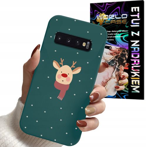 ETUI CASE DO SAMSUNG S10 PLUS - ŚWIĄTECZNE WZORY RENIFER MIKOŁAJ PREZENT na Arena.pl