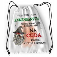 Plecak Dla Komendanta Sportowy Szkolny Worek Torba Z Nadrukiem Ze Zdjęciem