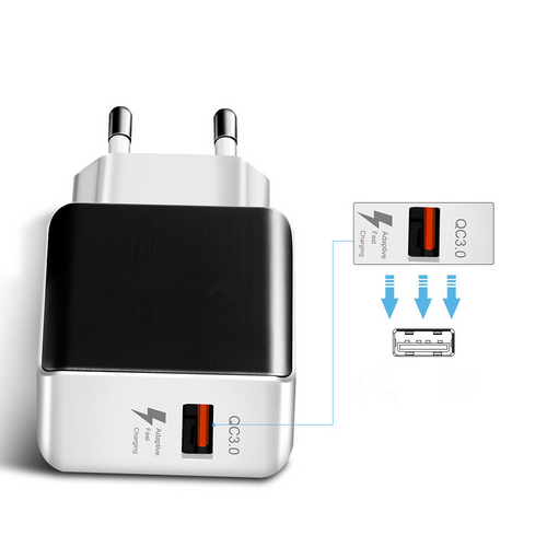 SZYBKA ŁADOWARKA CZARNY 3.0A 1xUSB PC13 na Arena.pl