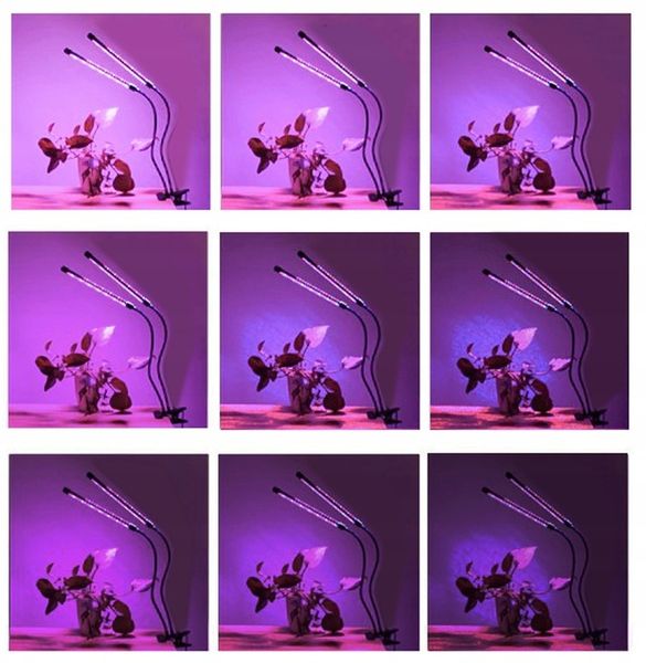 2 x Lampa do Wzrostu Roślin Uprawy 40 LED Panel Timer + Pilot zdjęcie 14