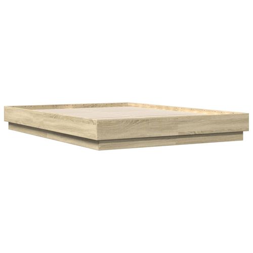 Rama łóżka, dąb sonoma, 120x200 cm, materiał drewnopochodny na Arena.pl