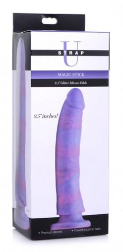 magic stick silicone dildo with glitter - 24 cm na Arena.pl