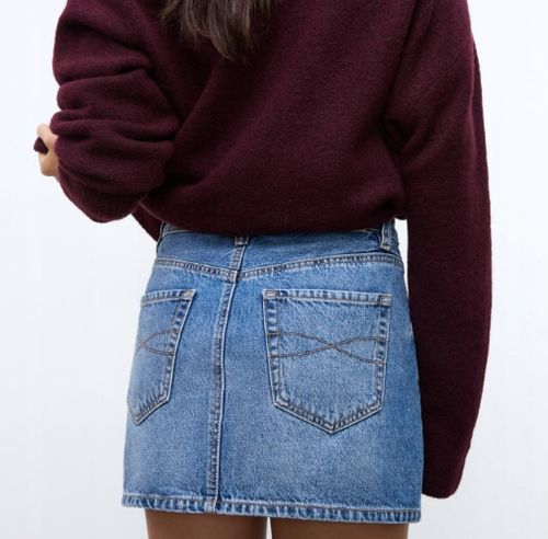 STRADIVARIUS D60 Mini spódniczka jeansowa 38 na Arena.pl