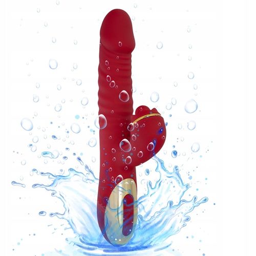 Wibrator Damski Duży Obrotowo Posuwisty Masażer 10 Trybów Wibracji 3w1 na Arena.pl