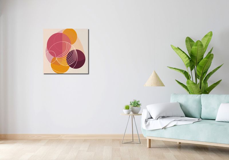 Obraz 60x60cm Przenikanie Ciepła zdjęcie 2