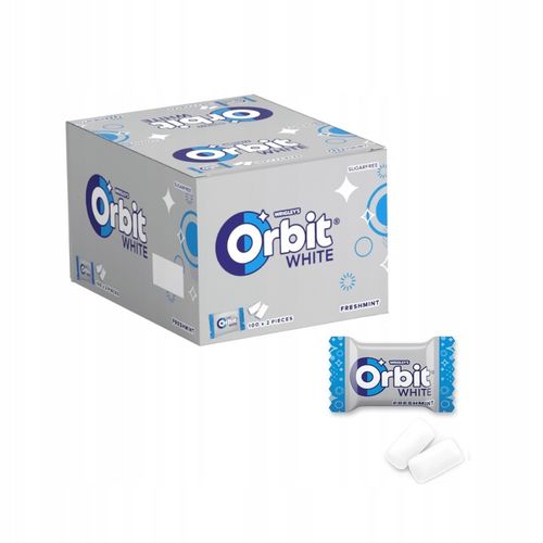 Guma mini ORBIT White Freshmint 2 drażetki x 100 szt na Arena.pl