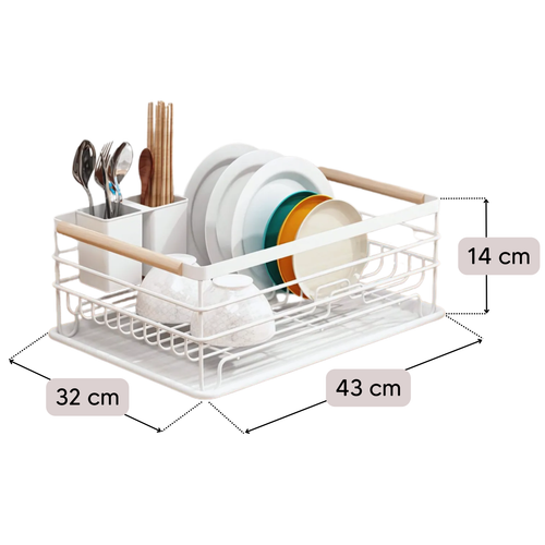 Suszarka do naczyń biała ociekacz na naczynia na Arena.pl