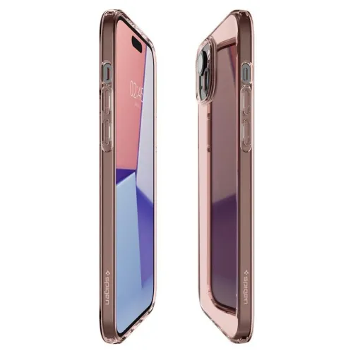 Etui Spigen Crystal Flex na iPhone 15 Plus - różowo-przezroczyste na Arena.pl