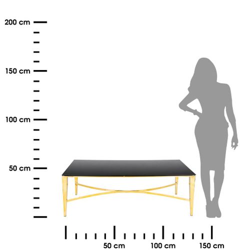 Stolik kawowy Rays Gold Black na Arena.pl