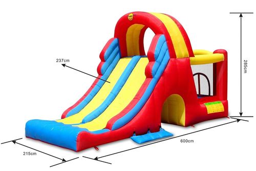 Podwójna Mega Zjeżdżalnia Zamek Dmuchany HappyHop Trampolina Dmuchaniec na Arena.pl