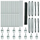 Ogrodzenie z słupkami Zielony 1.2 x 100 m Stal pokryta PCV