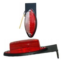 Lampa obrysowa Biało-Czerwona wisząca 12V-36V Lampka boczna z uchwytem