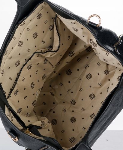 Torebka Damska KLASYCZNA SHOPPER MONNARI NA RAMIĘ Aktówka Czarna Premium na Arena.pl