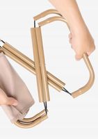 Krzesełko Turystyczne Wędkarskie Składane Lekkie z Pokrowcem Taboret khaki