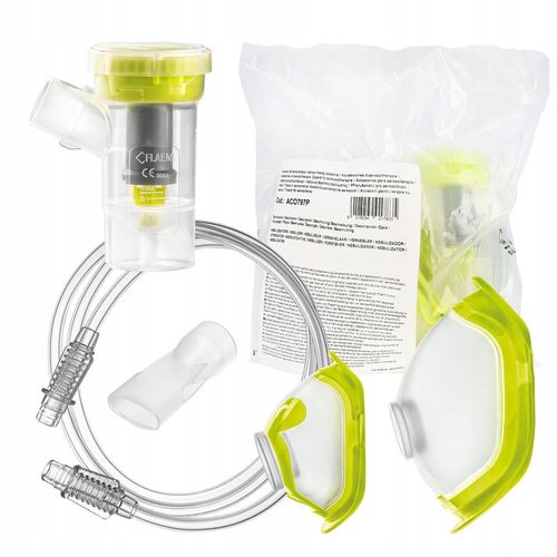 NEBULIZATOR ZESTAW DO NEBULIZACJI INHALACJI 2 MASKI NOVAMA FAMILINO RF8 EVO na Arena.pl