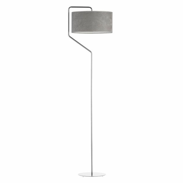 Lampa podłogowa TESALLIA chrom szara zdjęcie 1