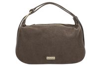 Elegancka torebka zamszowa na ramię - Beżowa ciemna