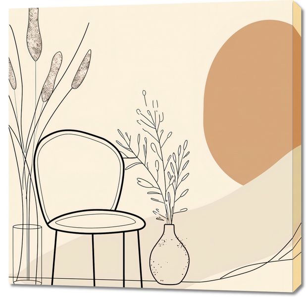 Obraz 90x90cm Kącik Spokoju zdjęcie 1