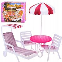 LEŻAK ZESTAW MEBELKI 4110 domek dla lalek do domku meble lalka zestaw
