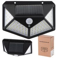 Lampa Solarna z Czujnikiem Ruchu i Zmierzchu Ogrodowa Zewnętrzna 100 LED